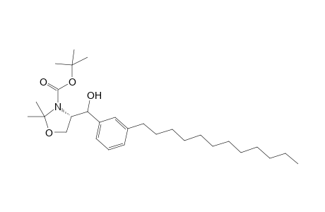 tert-Butyl (4S)-4-[1-Dodecylphenyl)hydroxymethyl]-2,2-dimethyl-3-oxazolinecarboxylate