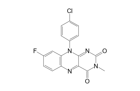 10-(4-chlorophenyl)-8-fluoranyl-3-methyl-benzo[g]pteridine-2,4-dione