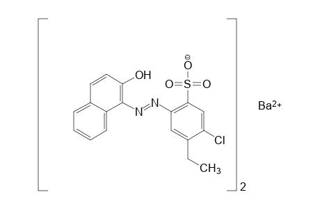 2-Amino-4-ethyl-5-chlorobenzenesulfonic acid -> 2-naphthol, ba-salt