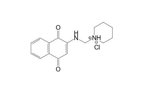 1-{N-(1',4'-Dihydro-1',4'-dioxonaphth-2'-yl)aminomethyl}-piperidinium chloride