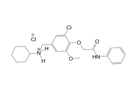 N-[4-(2-anilino-2-oxoethoxy)-3-chloro-5-methoxybenzyl]cyclohexanaminium chloride