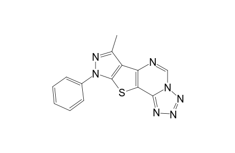 7-Methyl-9-phenyl-9H-pyrazolo[4',3':4,5]thieno[2,3-e]tetrazolo[1,5-c]pyrimidine