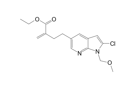 Ethyl 4-(2-chloro-1-(methoxymethyl)-1H-pyrrolo[2,3-b]pyridin-5-yl)-2-methylenebutanoate