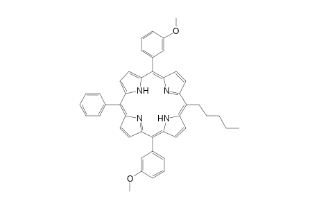 5,15-Bis(3-methoxyphenyl)-10-pentyl-20-phenylporphyrin