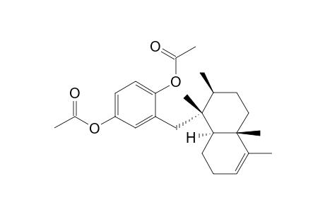 1,4-Benzenediol, 2-[(1,2,3,4,4a,7,8,8a-octahydro-1,2,4a,5-tetramethyl-1-naphthalenyl)methyl]-, diacetate, [1R-(1.alpha.,2.beta.,4a.beta.,8a.alpha.)]-