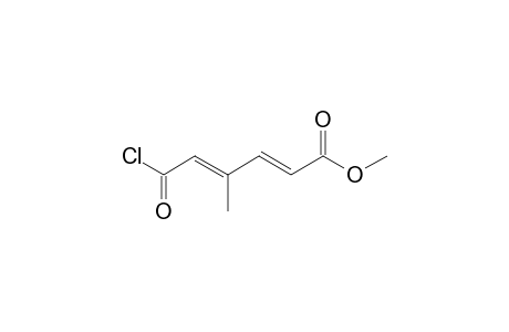 6-Methoxy-3-methyl-6-oxohexa-2,4-dienoyl chloride