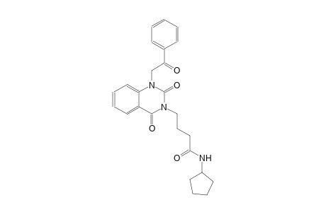 N-cyclopentyl-4-(2,4-dioxo-1-(2-oxo-2-phenylethyl)-1,4-dihydro-3(2H)-quinazolinyl)butanamide