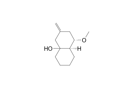 1-Hydroxy-3-methylene-5.alpha.-methoxy-6.alpha.H-bicyclo[4.4.0]decane