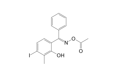 2-Hydroxy-4-iodo-3-methylbenzophenone - O-acetyloxime