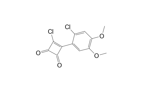 3-Chloranyl-4-(2-chloranyl-4,5-dimethoxy-phenyl)cyclobut-3-ene-1,2-dione