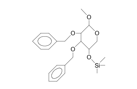 Methyl-2,3-di-O-benzyl-4-O-trimethylsilyl.beta.-D-xylopyranosid