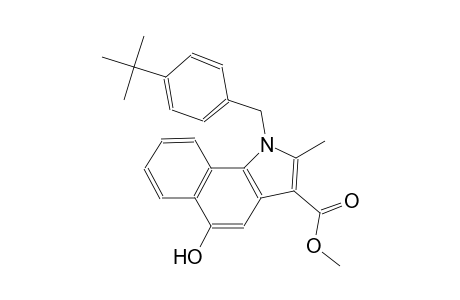 1H-benz[g]indole-3-carboxylic acid, 1-[[4-(1,1-dimethylethyl)phenyl]methyl]-5-hydroxy-2-methyl-, methyl ester