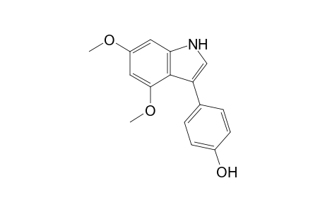 4-(4,6-dimethoxy-1H-indol-3-yl)phenol