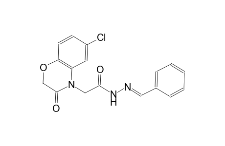 2-(6-chloro-3-oxo-2,3-dihydro-4H-1,4-benzoxazin-4-yl)-N'-[(E)-phenylmethylidene]acetohydrazide