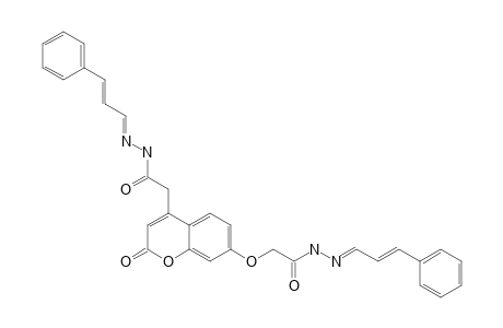 [2-OXO-7-(3-PHENYLALLYLIDENE-HYDRAZINOCARBONYLMETHOXY)-2-OXO-2H-CHROMEN-4-YL]-ACETIC-ACID-(3-PHENYLALLYLIDENE)-HYDRAZIDE