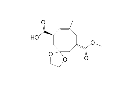 7,7-Ethylidene-5-(methoxycarbonyl)-3-methylyclooct-2-enecarboxylic acid