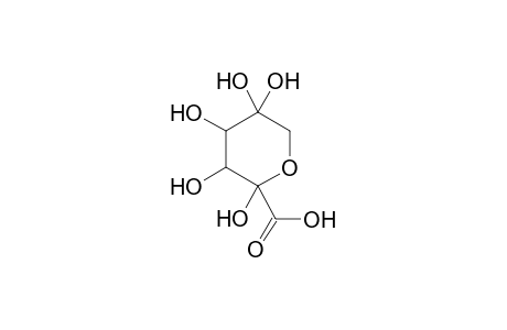 beta-D-threo-2,5-Hexodiulo-2,6-pyranosonic acid, 5-hydrate