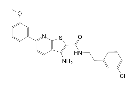3-amino-N-[2-(3-chlorophenyl)ethyl]-6-(3-methoxyphenyl)thieno[2,3-b]pyridine-2-carboxamide