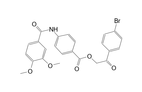 benzoic acid, 4-[(3,4-dimethoxybenzoyl)amino]-, 2-(4-bromophenyl)-2-oxoethyl ester