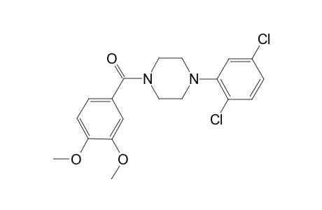 [4-(2,5-dichlorophenyl)-1-piperazinyl]-(3,4-dimethoxyphenyl)methanone
