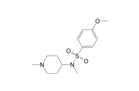 4-Methoxy-N-methyl-N-(1-methyl-4-piperidinyl)benzenesulfonamide