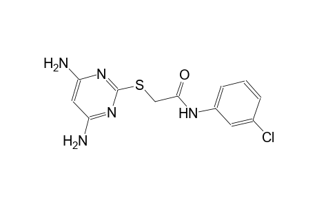 N-(3-chlorophenyl)-2-[(4,6-diamino-2-pyrimidinyl)sulfanyl]acetamide