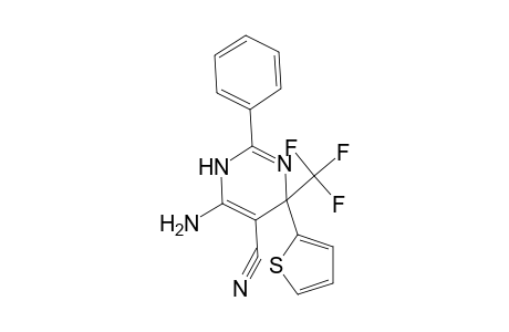 6-Amino-2-phenyl-4-thiophen-2-yl-4-trifluoromethyl-1,4-dihydro-pyrimidine-5-carbonitrile