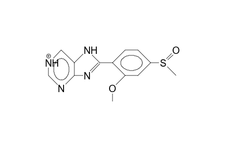8-(2-Methoxy-4-methylsulfinyl-phenyl)-7H-puriniu M cation