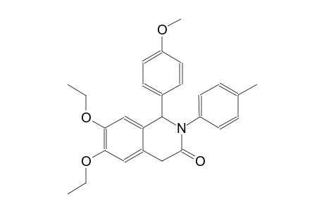 6,7-diethoxy-1-(4-methoxyphenyl)-2-(4-methylphenyl)-1,4-dihydro-3(2H)-isoquinolinone