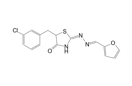 2-furancarboxaldehyde, [(2E)-5-[(3-chlorophenyl)methyl]-4-oxothiazolidinylidene]hydrazone