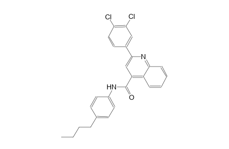 N-(4-butylphenyl)-2-(3,4-dichlorophenyl)-4-quinolinecarboxamide
