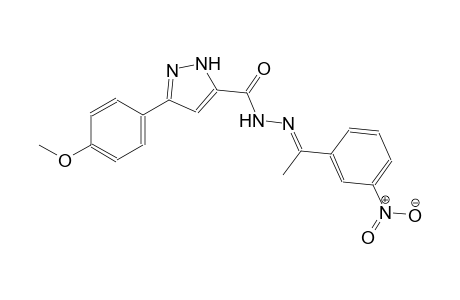 1H-pyrazole-5-carboxylic acid, 3-(4-methoxyphenyl)-, 2-[(E)-1-(3-nitrophenyl)ethylidene]hydrazide