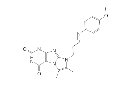 1H-imidazo[2,1-f]purine-2,4(3H,8H)-dione, 8-[3-[(4-methoxyphenyl)amino]propyl]-1,6,7-trimethyl-