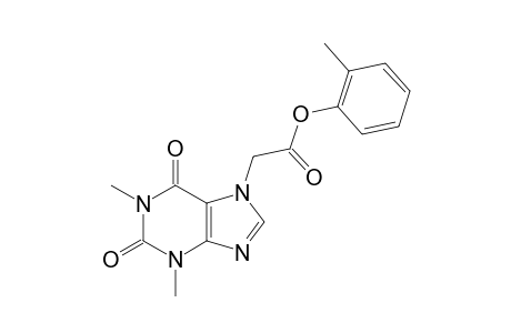 1,3-dimethyl-2,6-dioxo-1,2,3,6-tetrahydropurine-7-acetic acid, o-tolyl ester