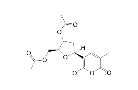 (7R*,9S*,10R*)-3-METHYL-5-[4-ACETOXY-5-ACETOXYMETHYLTETRAHYDROFURYL]-6-HYDROXYPYRAN-2-ONE