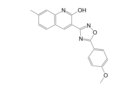 3-[5-(4-methoxyphenyl)-1,2,4-oxadiazol-3-yl]-7-methyl-2-quinolinol