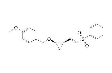 1-[[(1R,2R)-2-[(E)-2-(benzenesulfonyl)ethenyl]cyclopropyl]oxymethyl]-4-methoxybenzene