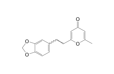 2-methyl-6-(3,4-methylenedioxystyryl)-4H-pyran-4-one