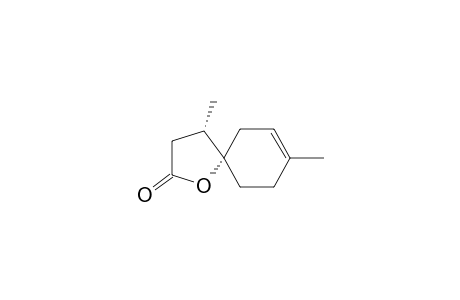 4,8-Dimethyl-1-oxaspiro[4.5]dec-7-en-2-one
