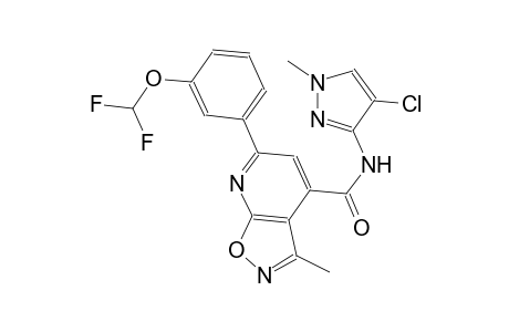 isoxazolo[5,4-b]pyridine-4-carboxamide, N-(4-chloro-1-methyl-1H-pyrazol-3-yl)-6-[3-(difluoromethoxy)phenyl]-3-methyl-