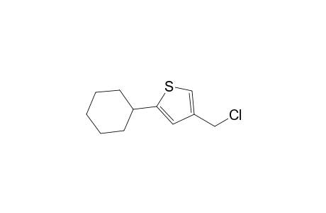 4-(chloromethyl)-2-cyclohexyl-thiophene