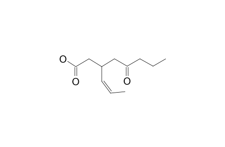 5-Oxo-3-[(Z)-1-propenyl]octanoic Acid