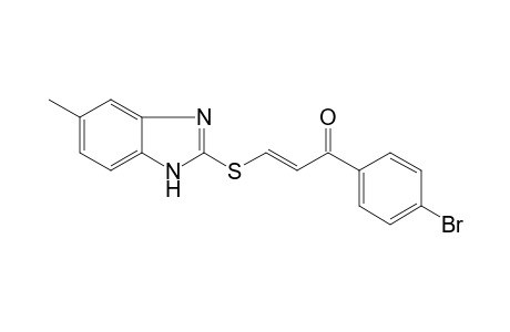 1-(4-Bromo-phenyl)-3-(5-methyl-1H-benzoimidazol-2-ylsulfanyl)-propenone