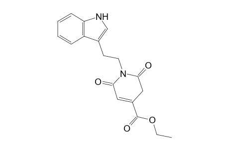 1-[2-(3-Indolyl)ethyl]-2,6-dioxo-1,2,3,6-tetrahydropyridine-4-carboxylic acid ethyl ester