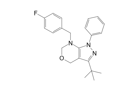 3-tert-Butyl-7-(4-fluorobenzyl)-1-phenyl-1,4,6,7-tetrahydropyrazolo[3,4-d][1,3]oxazine