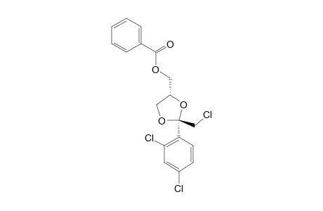 TRANS-{2-(2,4-DICHLOROPHENYL)-2-CHLOROMETHYL-(1,3-DIOXOLAN-4-YL)}-METHYL-BENZOATE