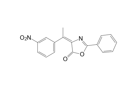 trans-4-(alpha-METHYL-m-NITROBENZYLIDENE)-2-PHENYL-2-OXAZOLIN-5-ONE