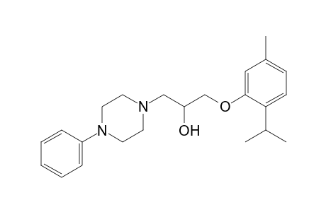 4-phenyl-alpha-[(thymyloxy)methyl]-1-piperazineethanol