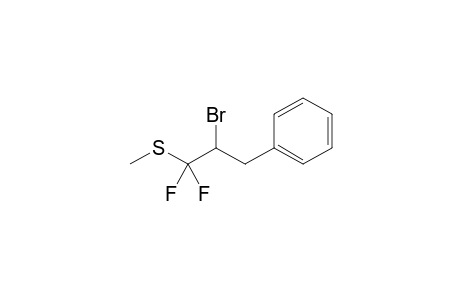 2-Bromo-1,1-difluoro-1-methylthio-3-phenylpropane