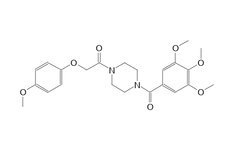 piperazine, 1-[(4-methoxyphenoxy)acetyl]-4-(3,4,5-trimethoxybenzoyl)-